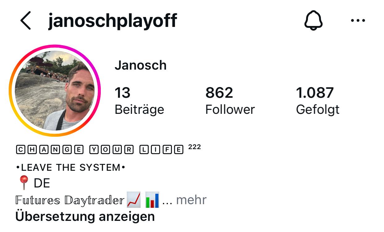 Instagram-Profil von janoschplayoff